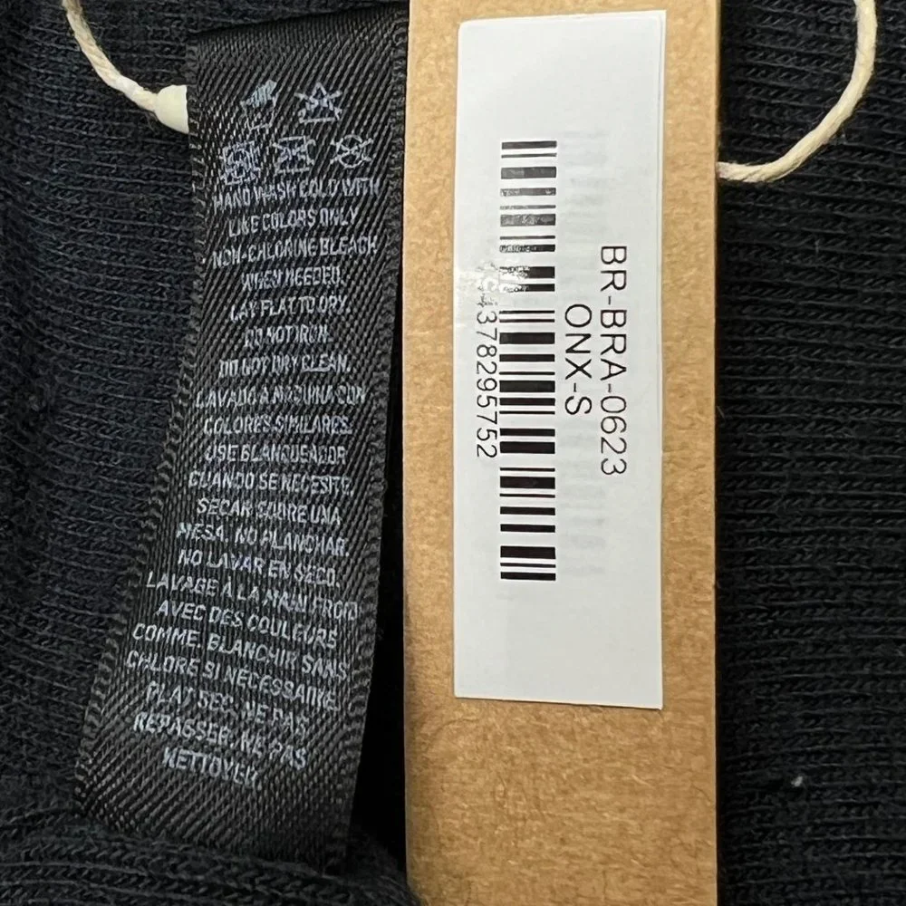 SKIMS PJ Sleep Bralette Onyx Women’s Small - Picture 9 of 11